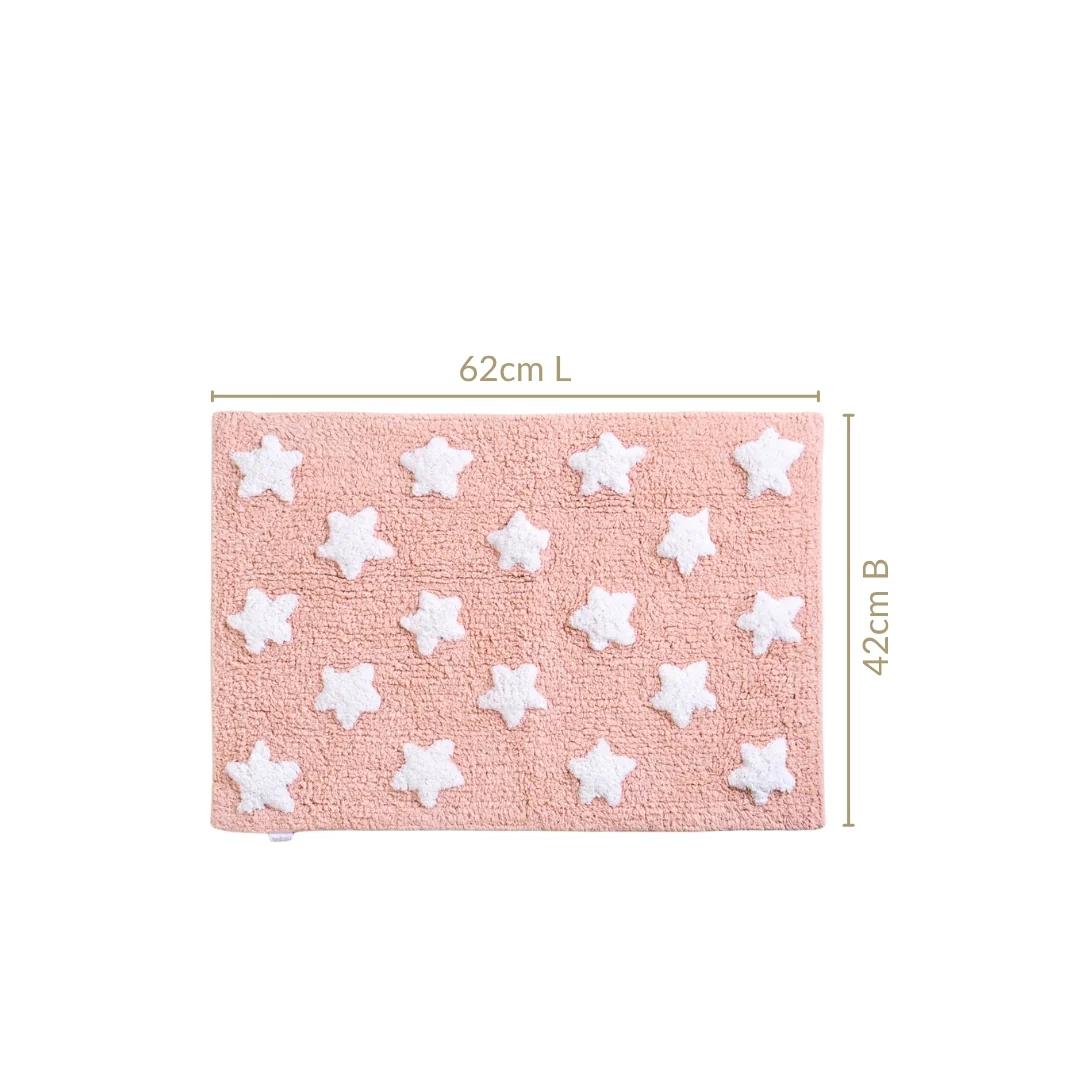 Twinkle Stars Anti Slip Floor Mat Cotton 62x42cm - Image 2