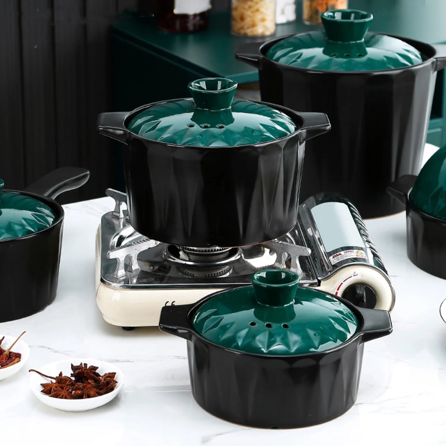 Two in one Ceramic Cookware with Lid - Image 4