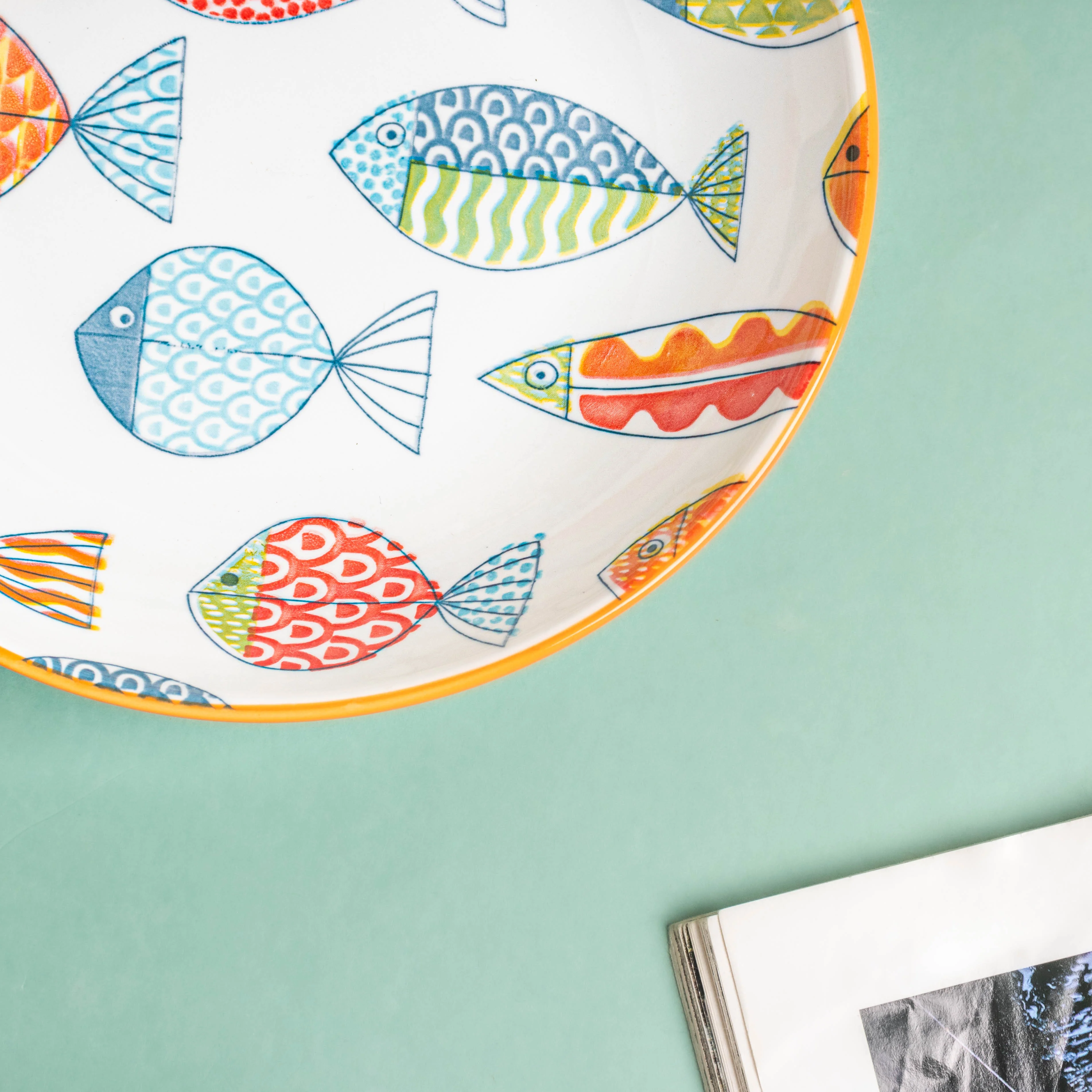 Ukiyo Ceramic Snack Plate 8 inch - Image 3