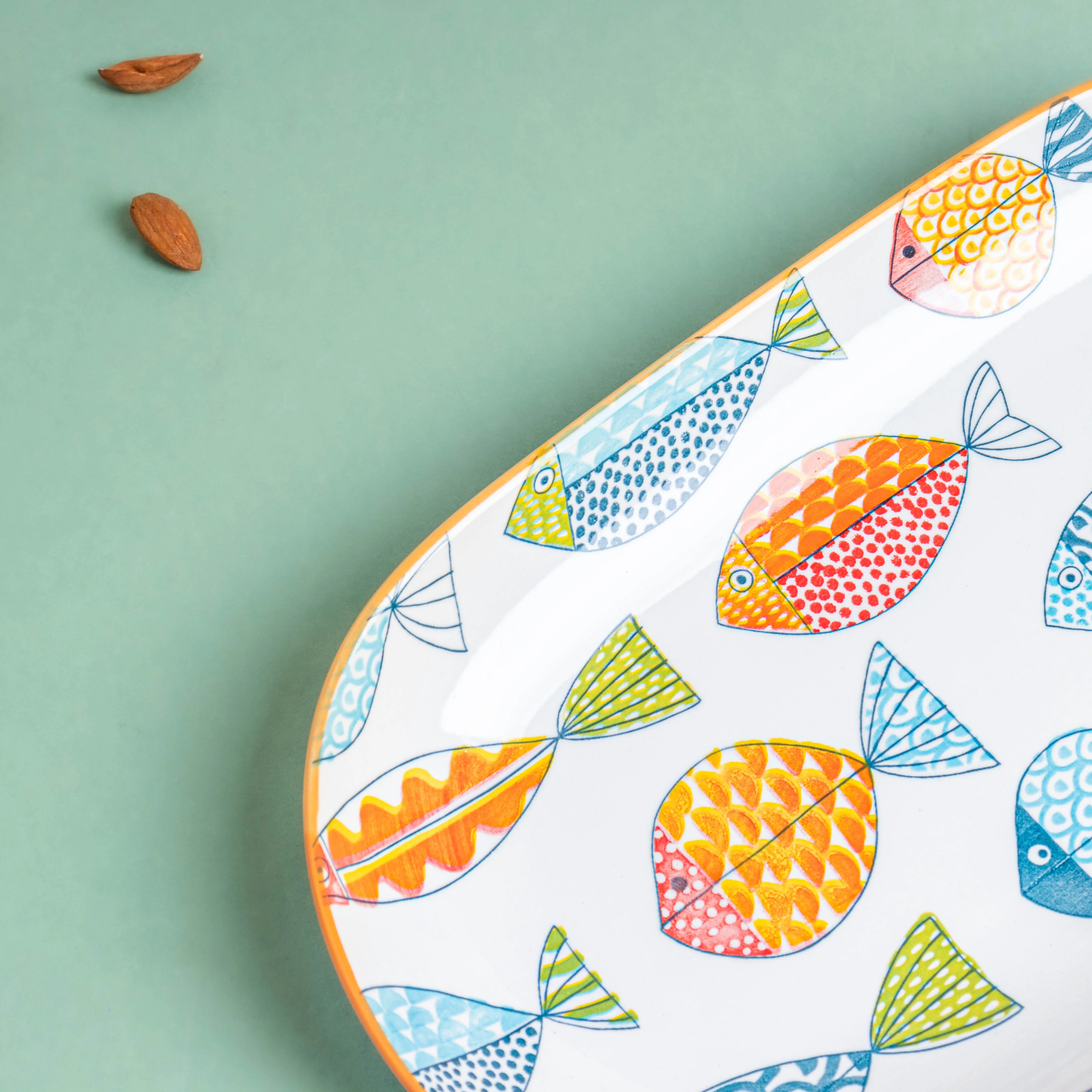 Ukiyo Ceramic Long Plate 11 inch - Image 3