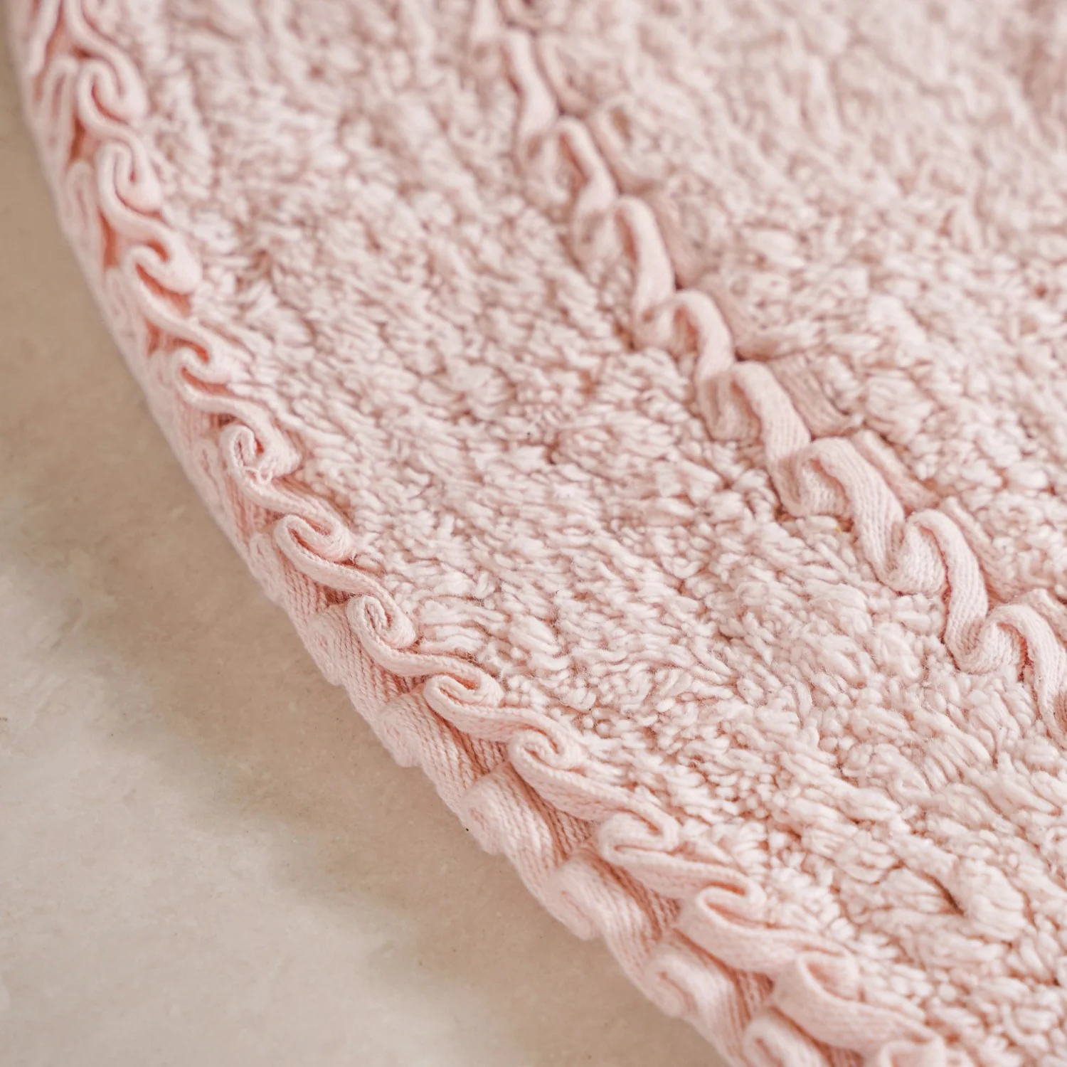 Ultra Soft Cotton Door Mat Baby Pink Set Of 2 24x16 Inch - Image 6