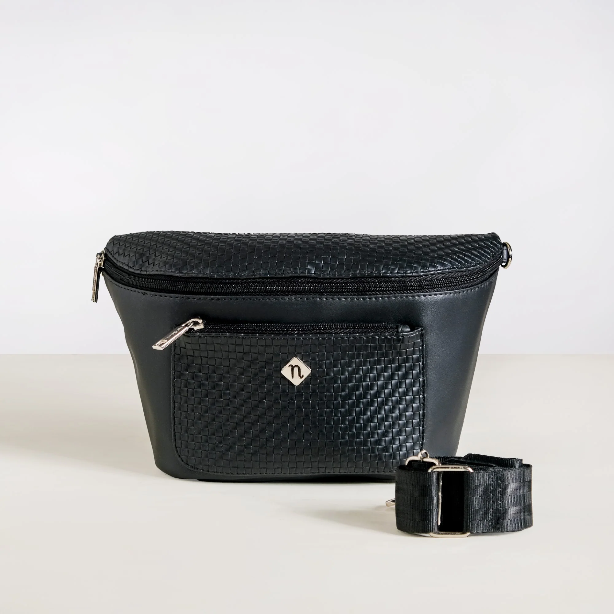 Unisex Black Crossbody Bag - Image 12