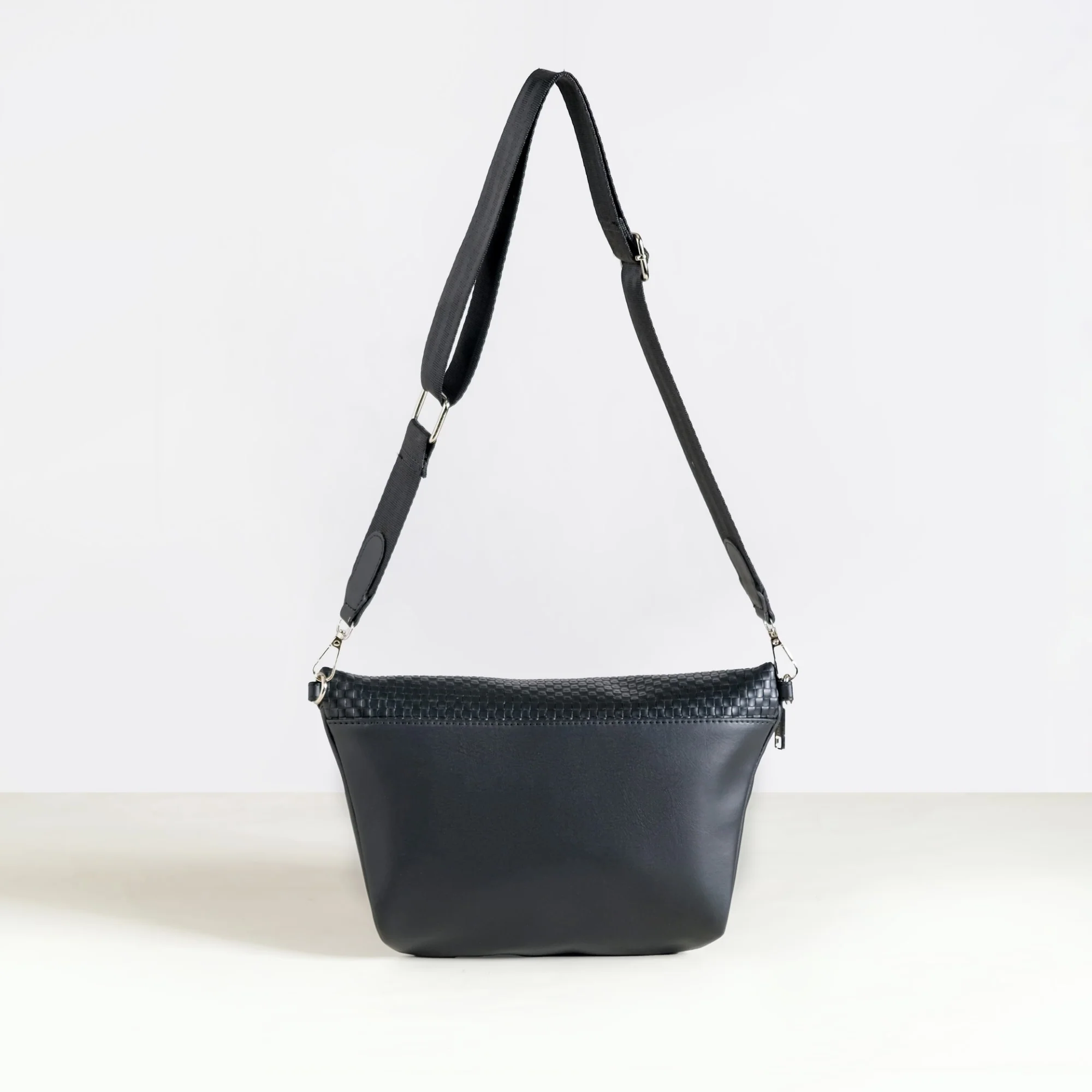 Unisex Black Crossbody Bag - Image 14