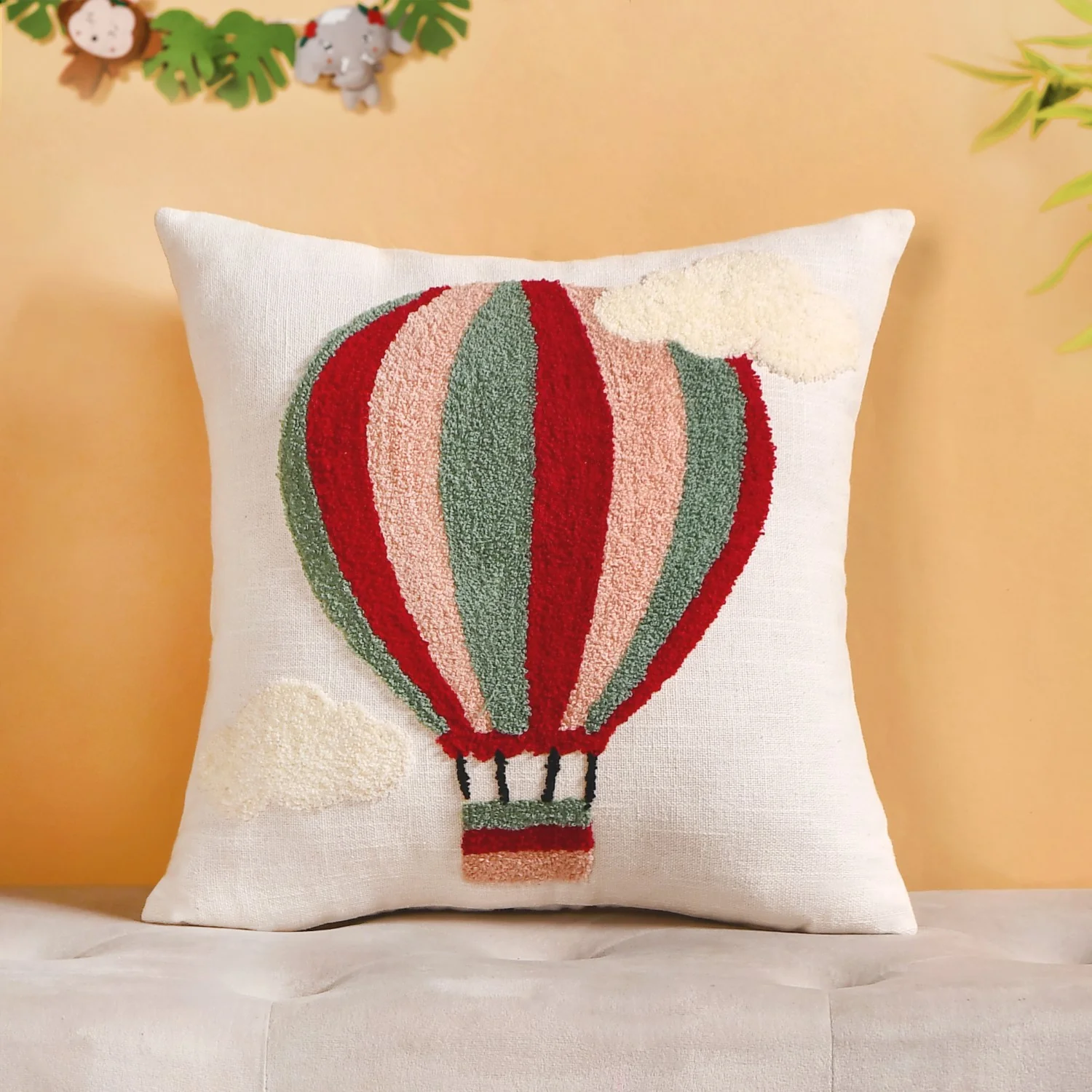 Up In The Air Embroidered Cushion Cover Set Of 2 40x40cm - Image 6