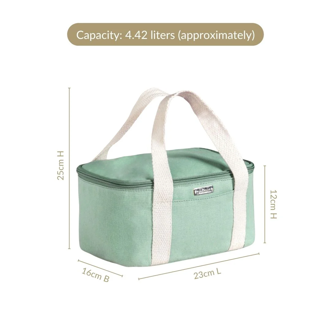Urban Daily Insulated Daily Lunch Bag In Green - Image 3