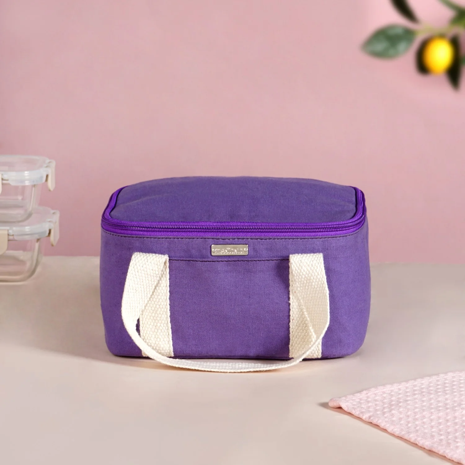Urban Daily Insulated Everyday Lunch Bag In Purple - Image 3