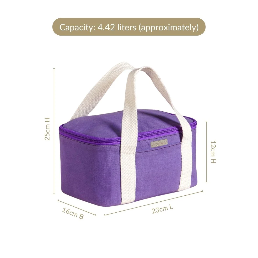 Urban Daily Insulated Everyday Lunch Bag In Purple - Image 4