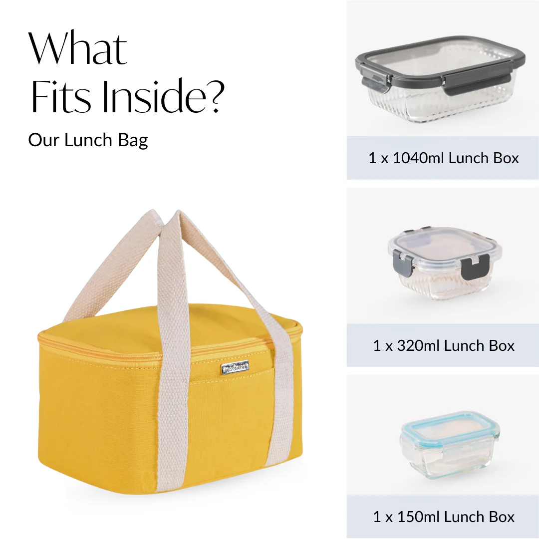 Urban Daily Insulated Yellow Lunch Bag For Work - Image 7