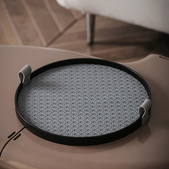Urban Weave Multipurpose Round Tray Grey - Image 8