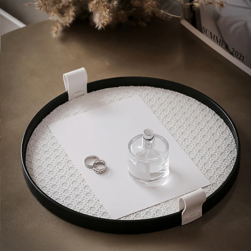 Urban Weave Multipurpose Round Tray White - Image 9