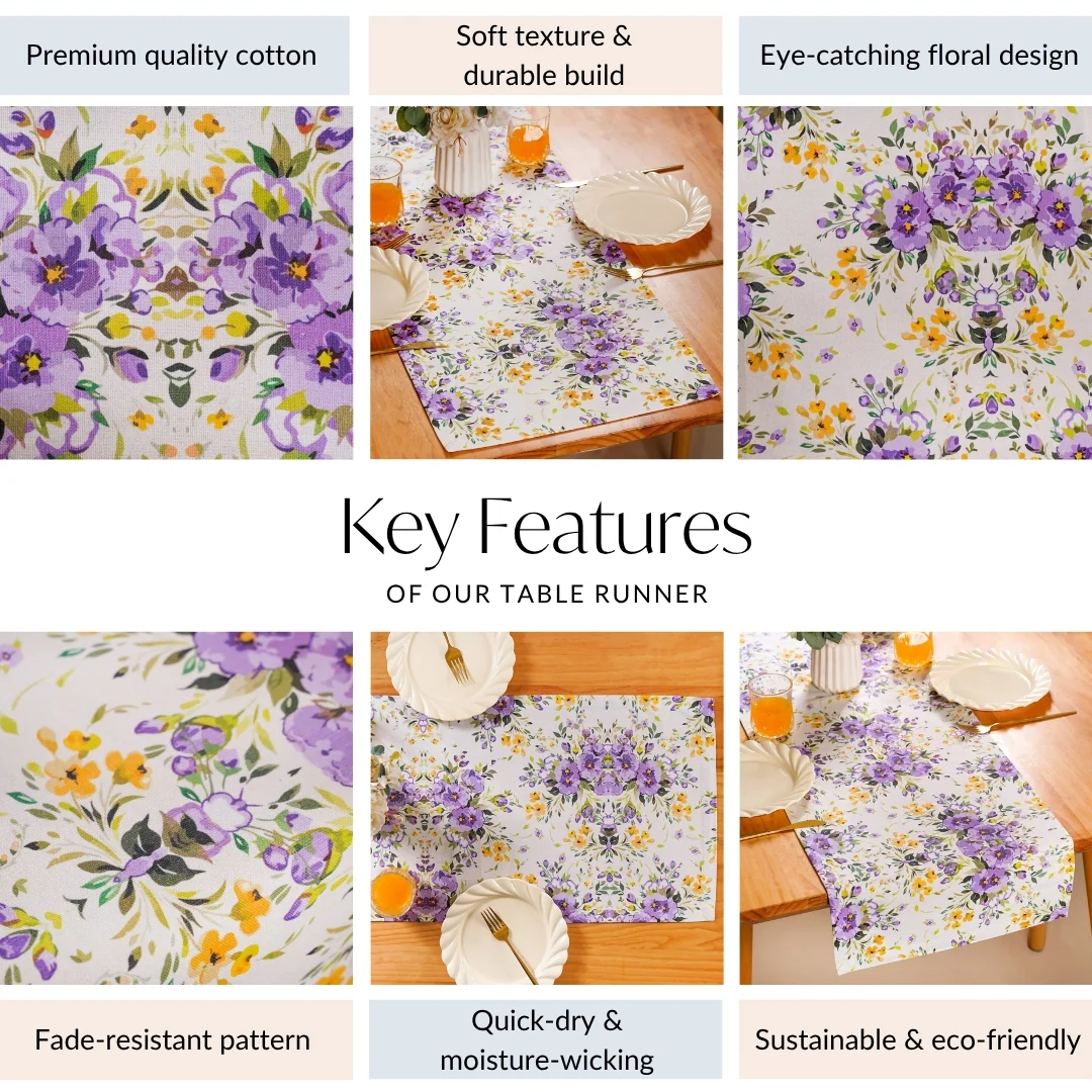 Valley Of Spring 6 Seater Table Runner 190x36cm - Image 5
