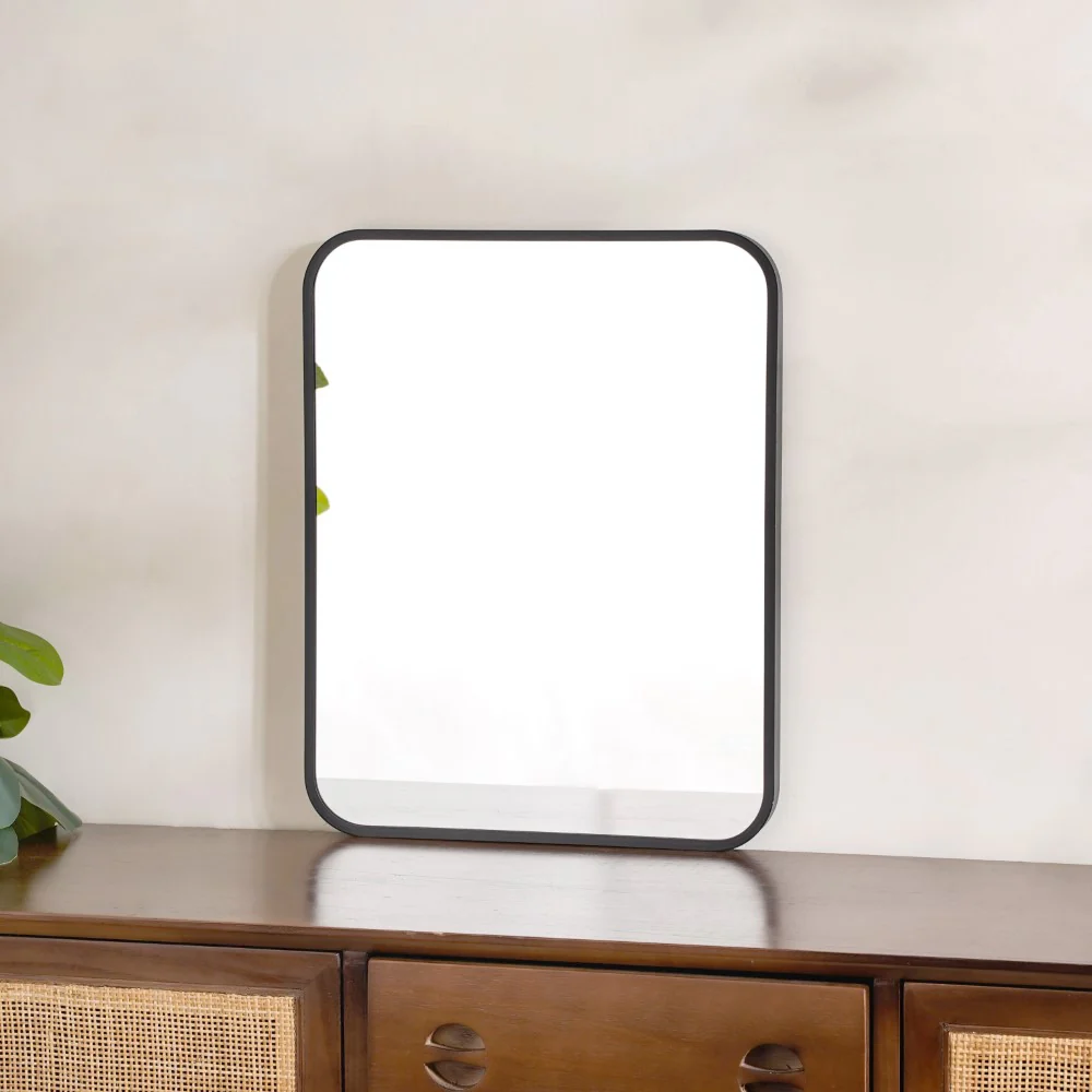 Vanity Makeup Mirror Black 20 x 16 Inches - Image 15