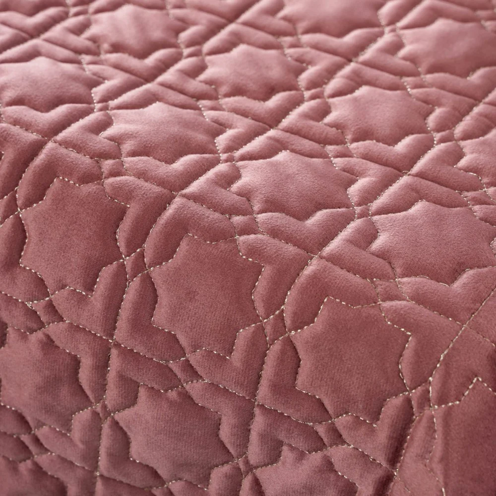 Velvet And Gold Embroidery Tablecloth Pink 52x40 Inch - Image 7