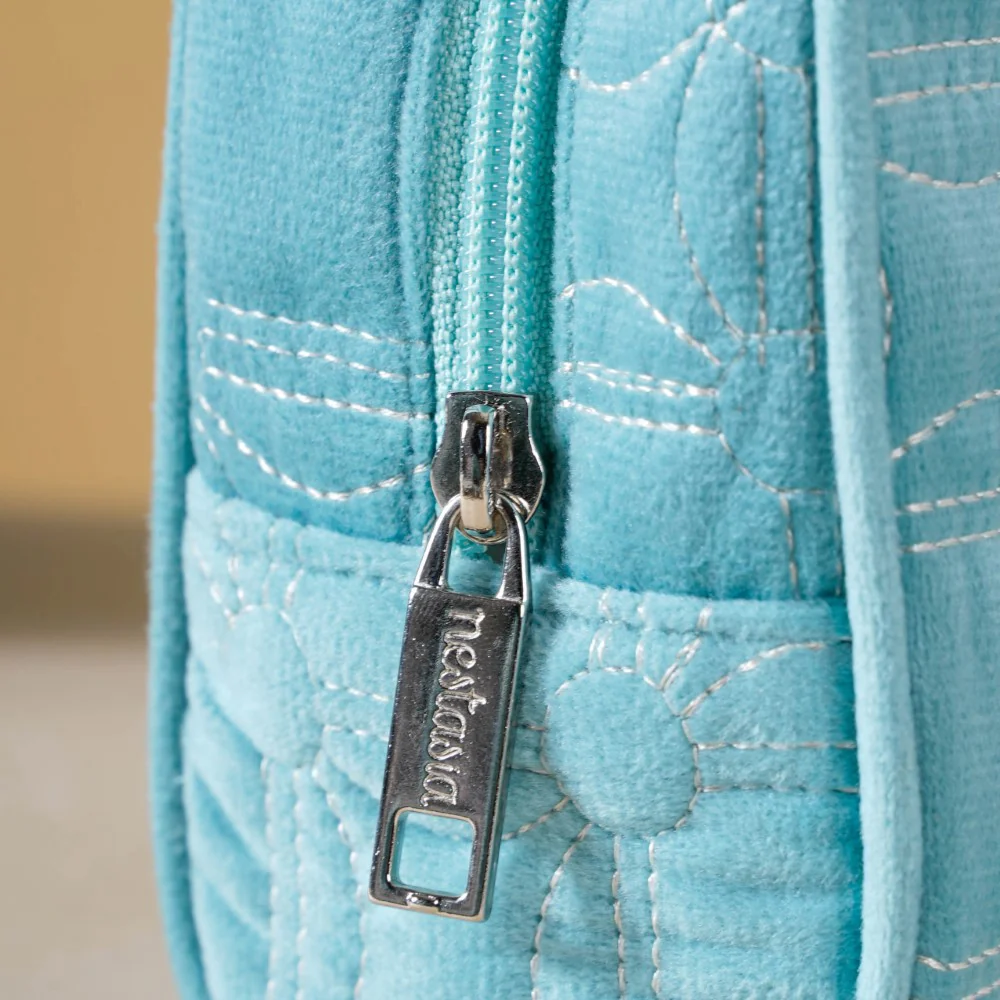 Velvet Travel Pouch Set of 4 Blue - Image 18