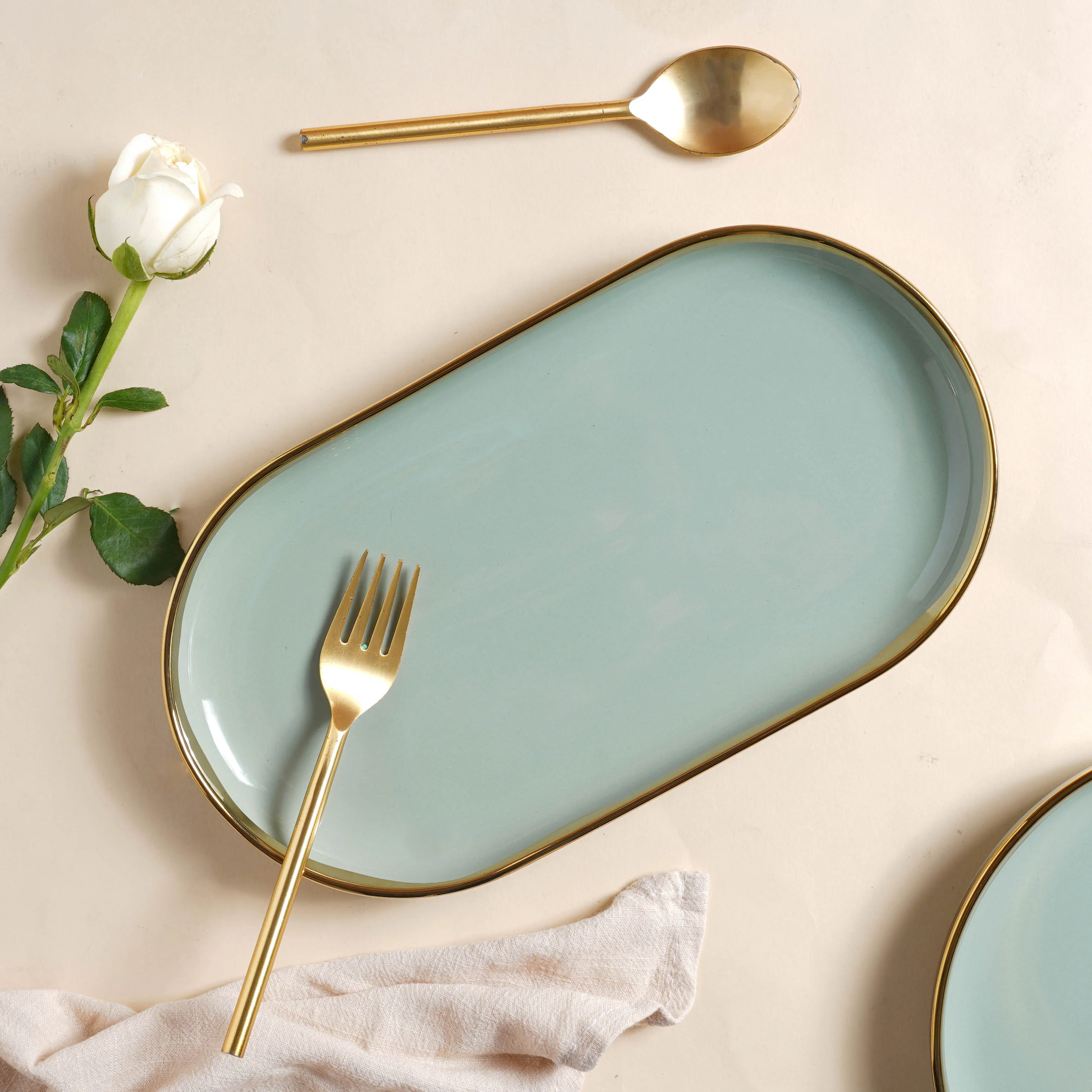 VERA Green 27 Piece Dinner Set For 6 - Image 4