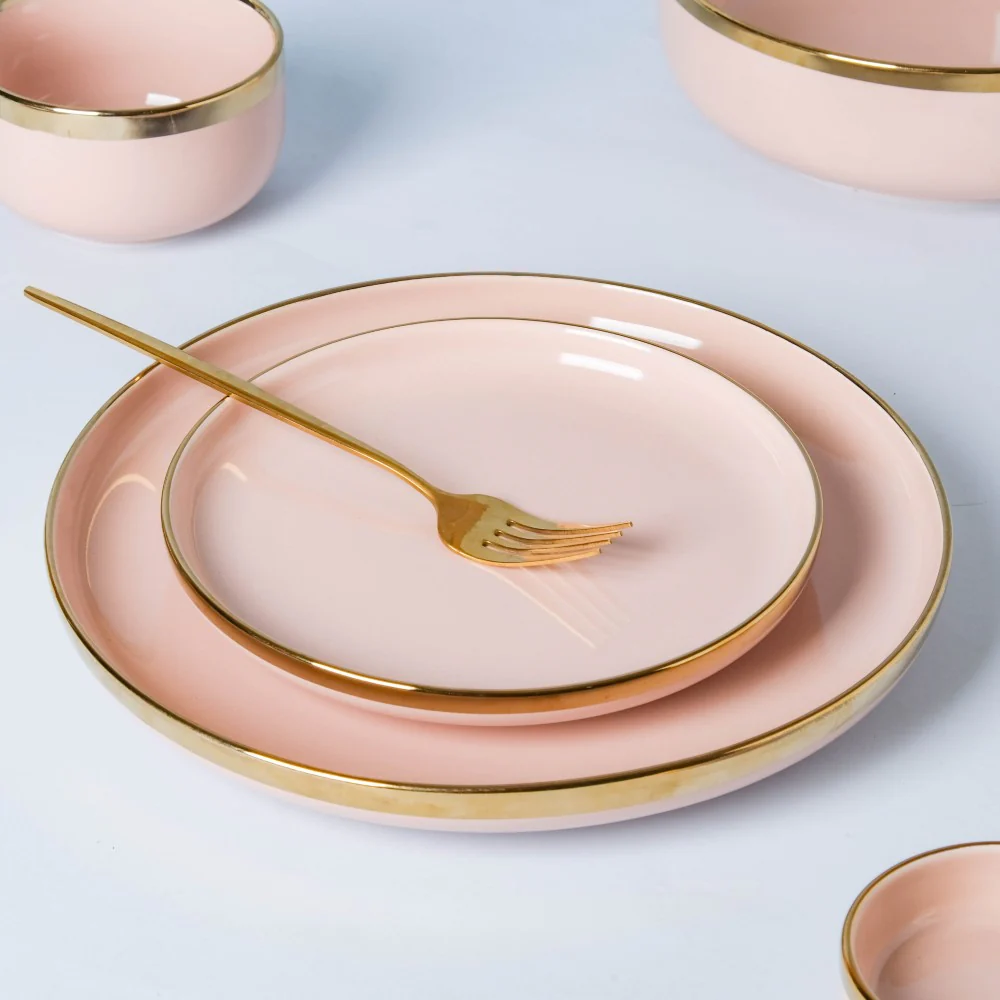VERA Pink 27 Piece Dinner Set For 6 - Image 7