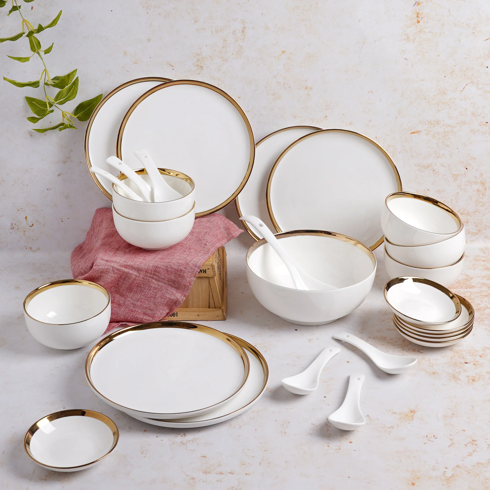 Vera White Dinnerware Set - Image 2