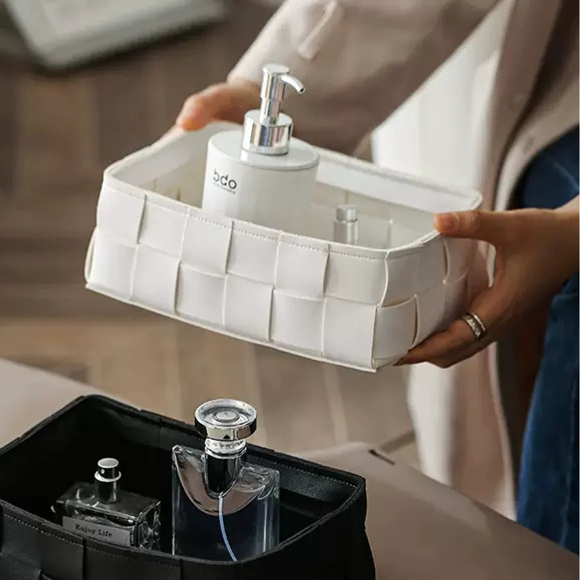 Versatile Storage Basket White - Image 10