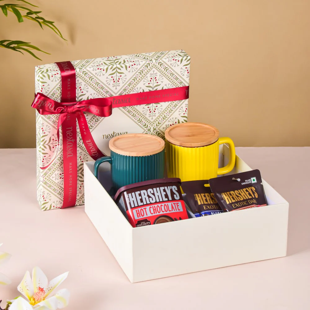 Vibrant Ceramic Mugs Gift Hamper Set Of 5 - Image 2