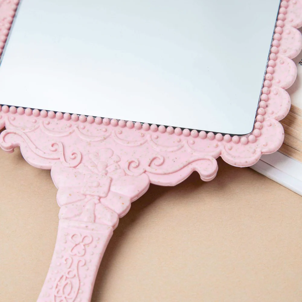 Victorian Beauty Face Mirror Pink - Image 4