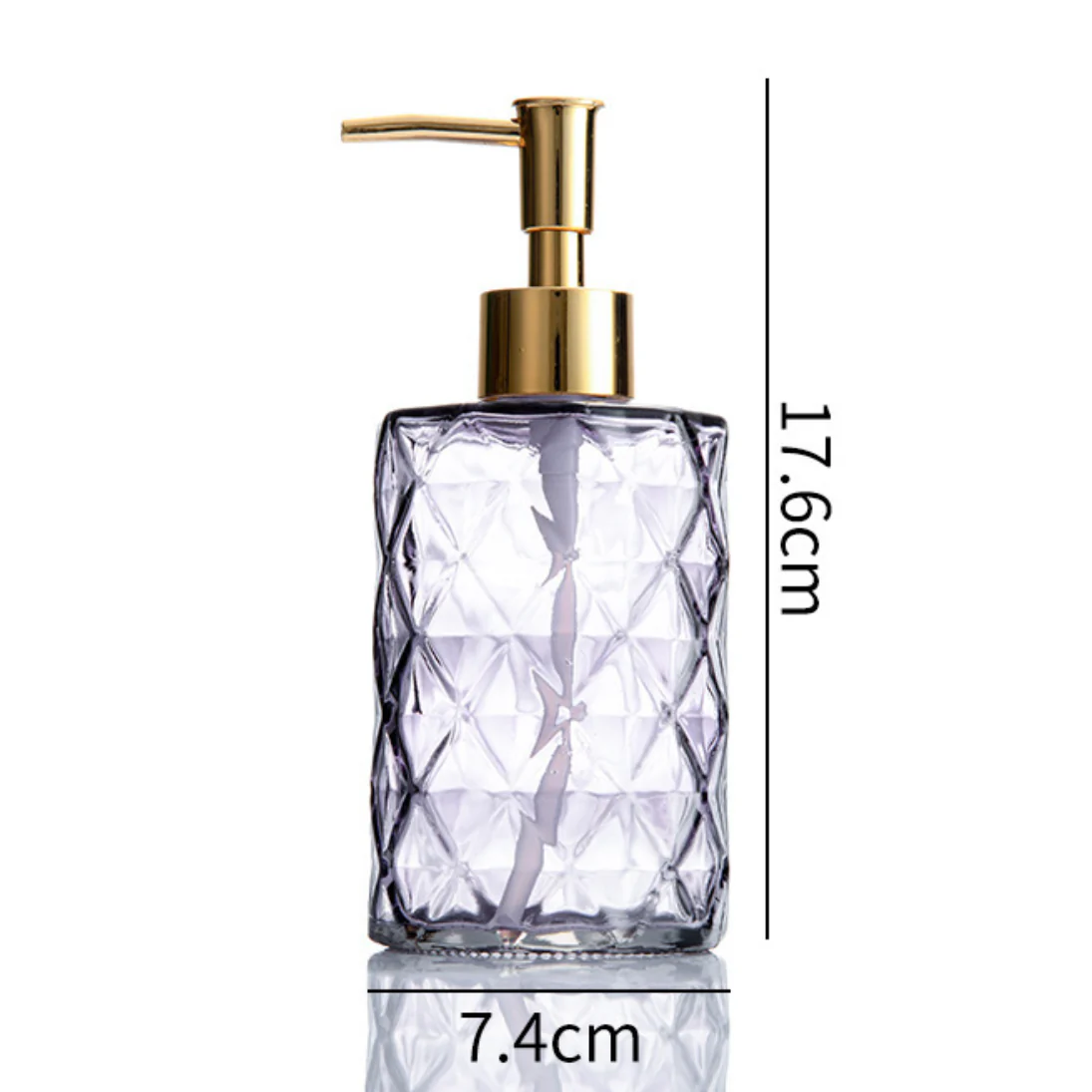 Vienna Grey Textured Glass Dispenser With Nozzle - Image 10