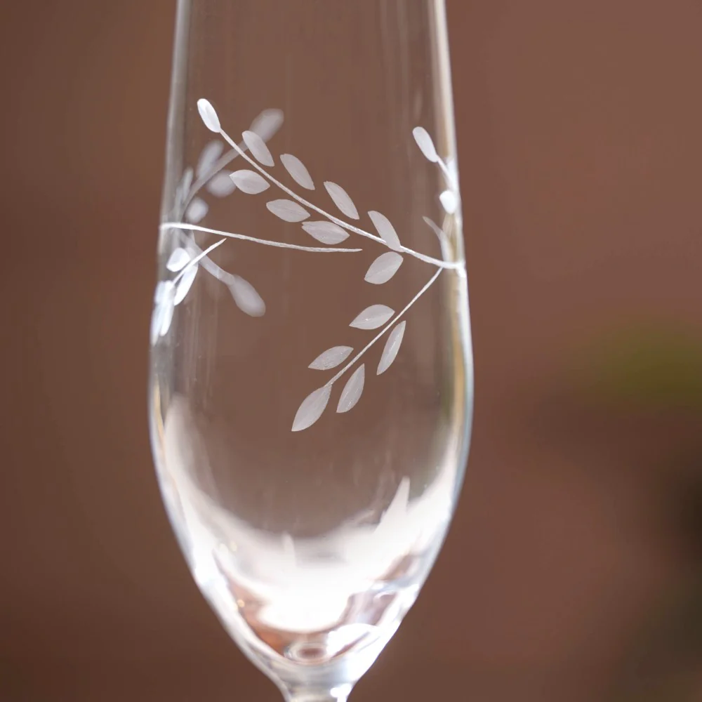 Vinea Etched Champagne Glass Set Of 2 180ml - Image 5