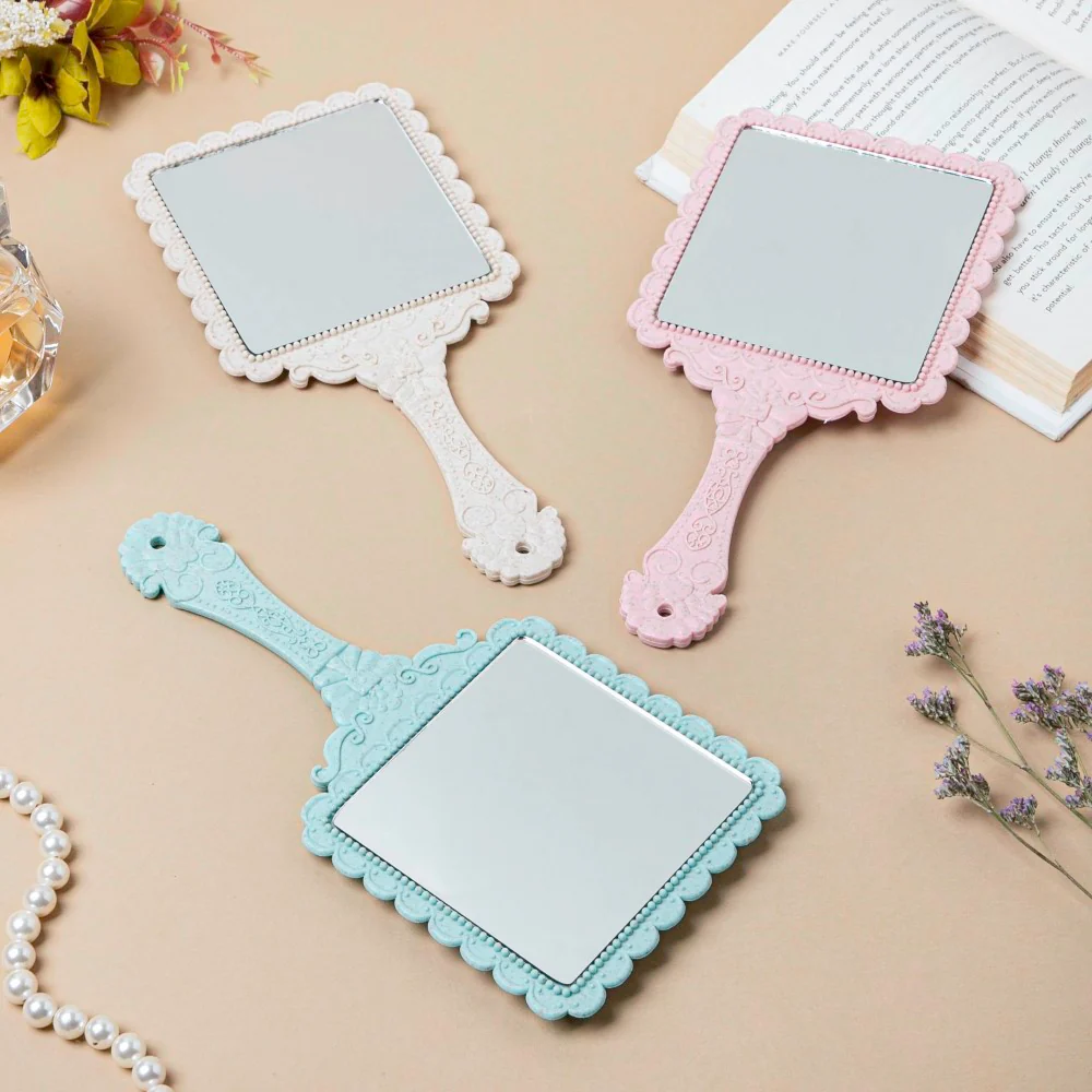 Vintage Classic Hand Mirror Ivory - Image 7