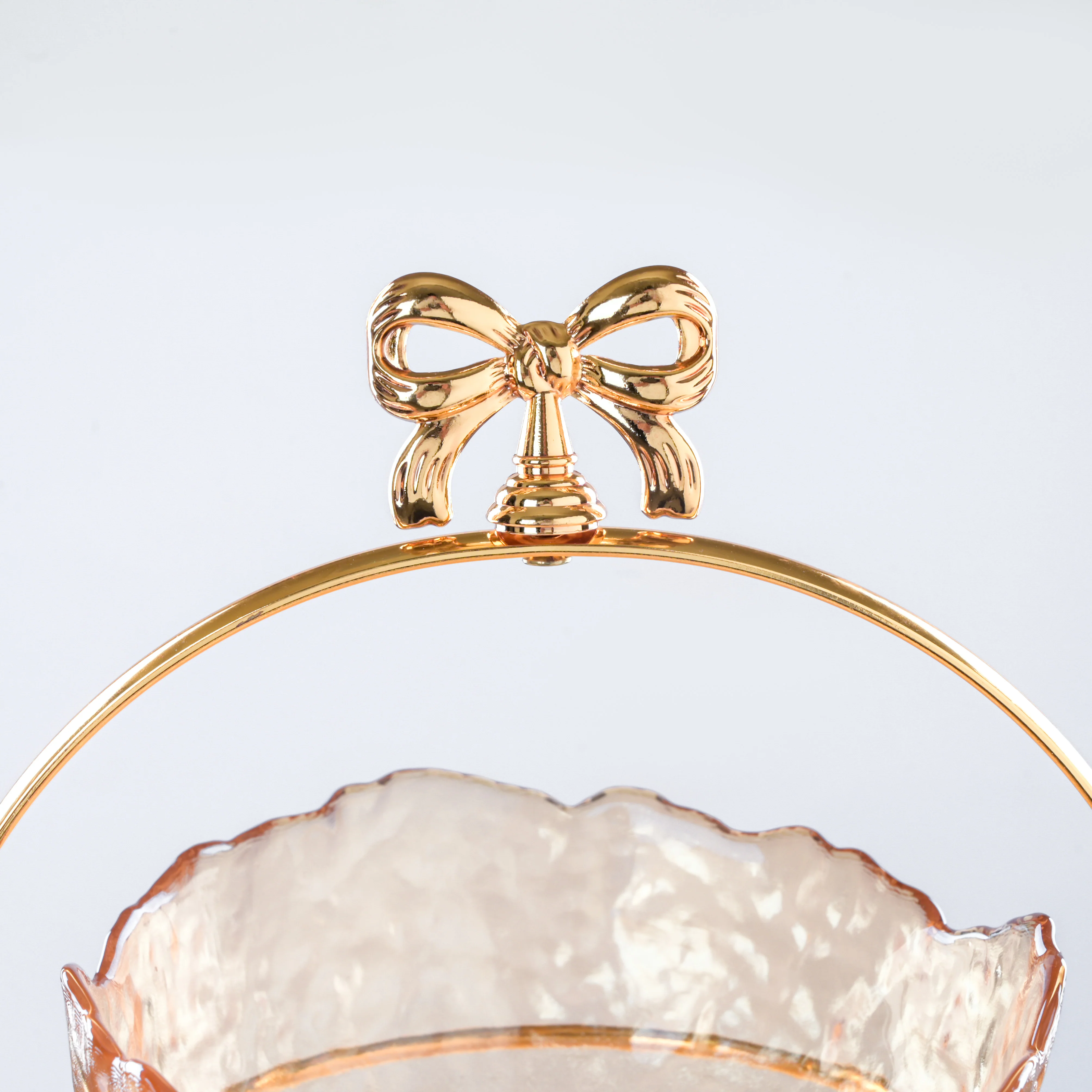 Vintage Crystal 3 Tier Dessert Stand Amber 18 Inch 650ml - Image 13