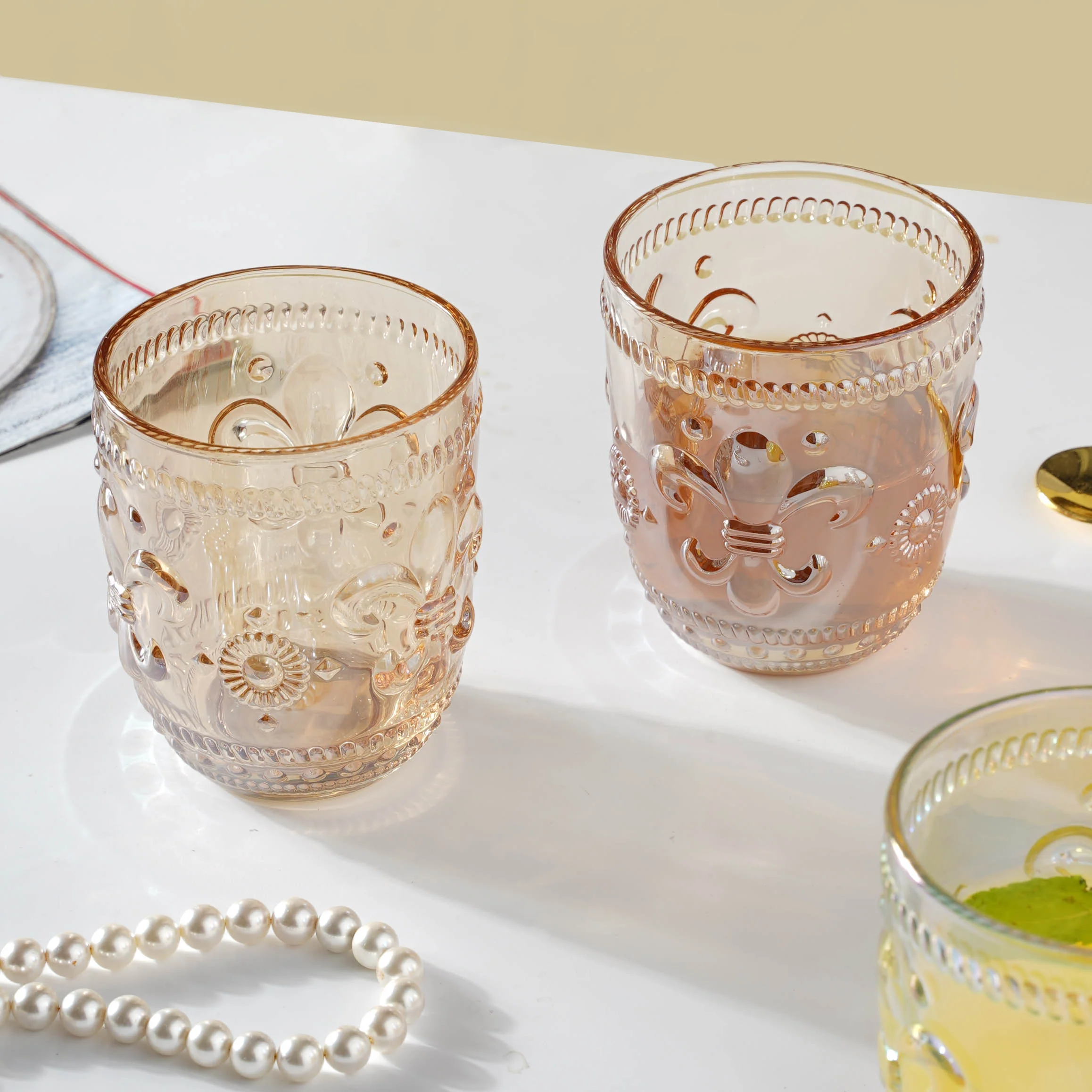 Vintage Drinking Glass Set of 2 - Image 9