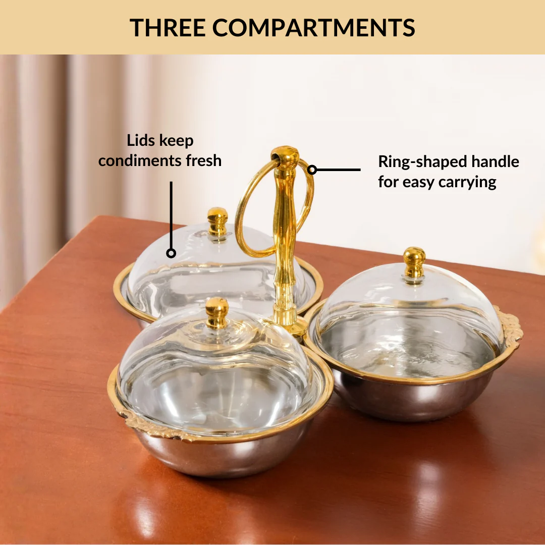 Vintage Dry Fruit Snacks Bowl Set - Image 4