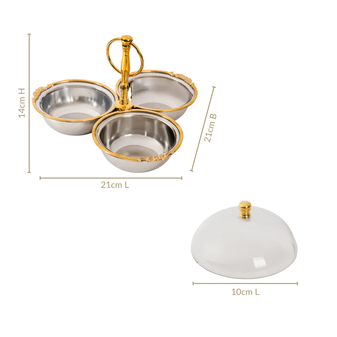 Vintage Dry Fruit Snacks Bowl Set - Image 5