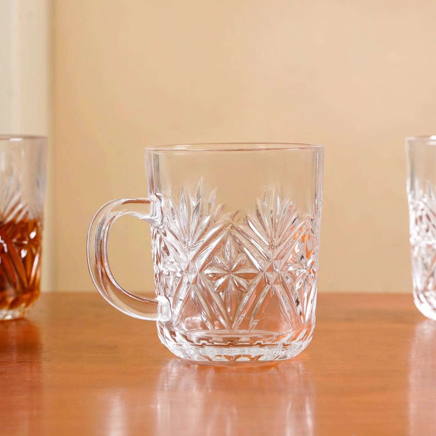 Vintage Embossed Mugs Set Of 6 229ml - Image 8