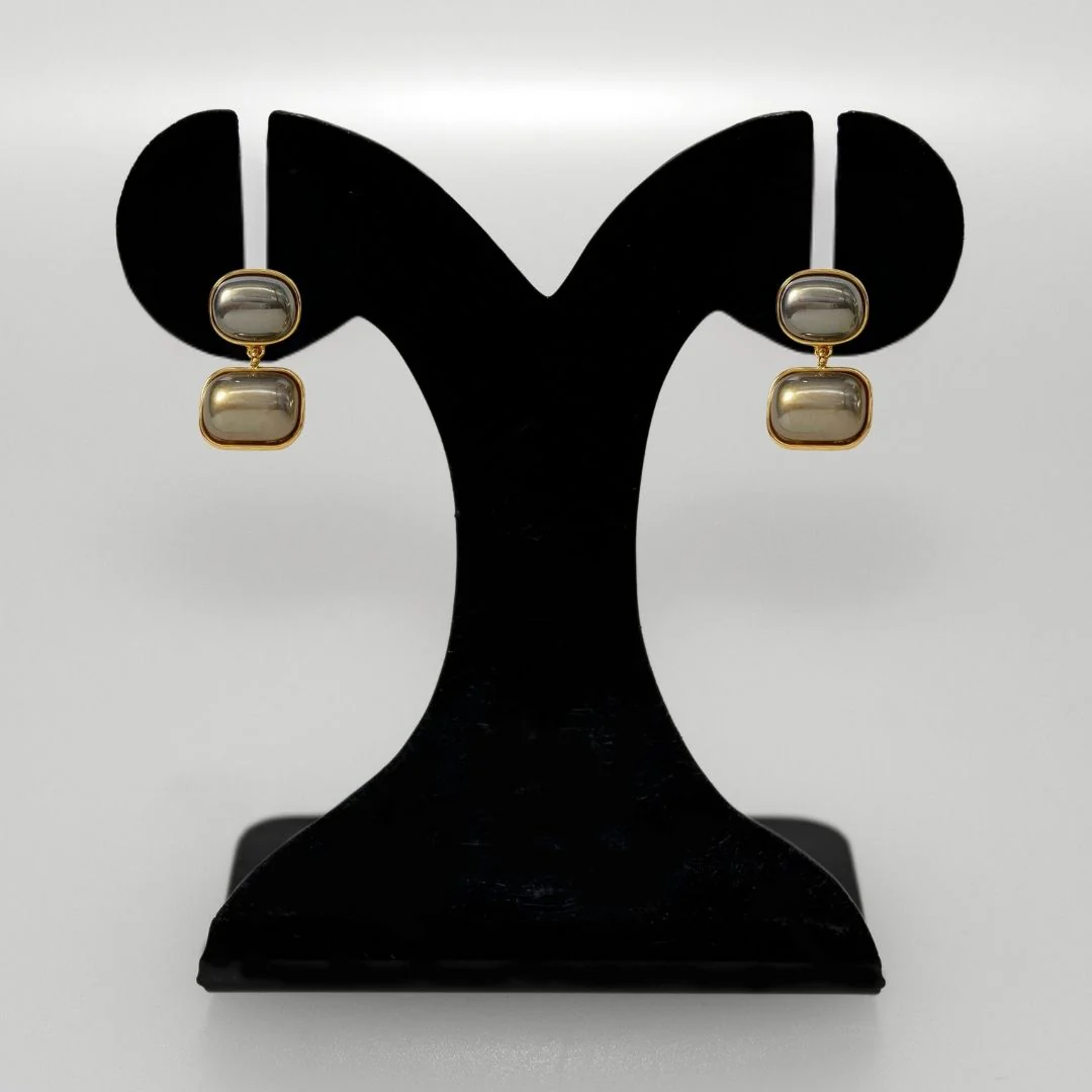 Vintage Ethereal Earrings Grey - Image 6