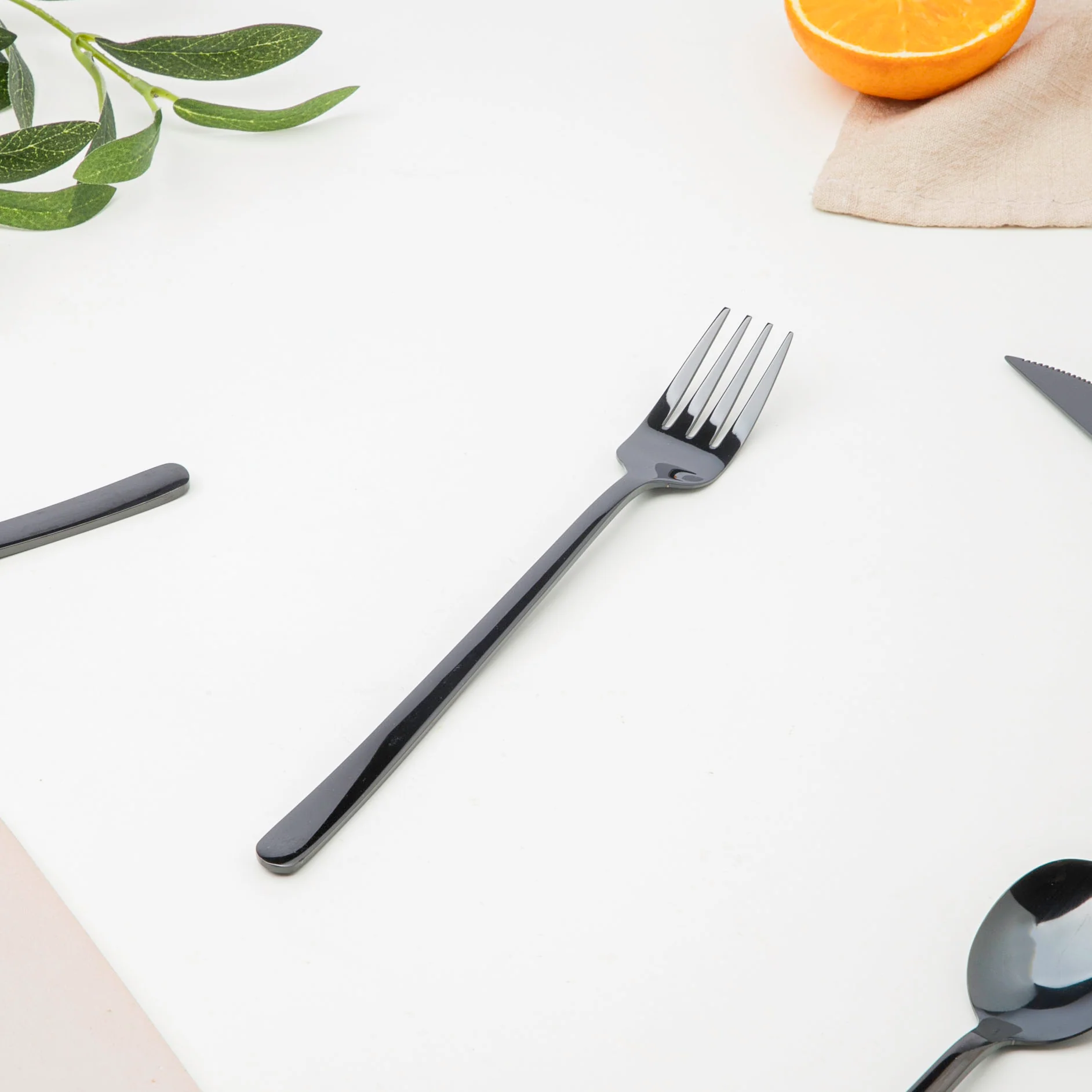 Vintage Stainless Steel Cutlery Set Of 4 Black - Image 6
