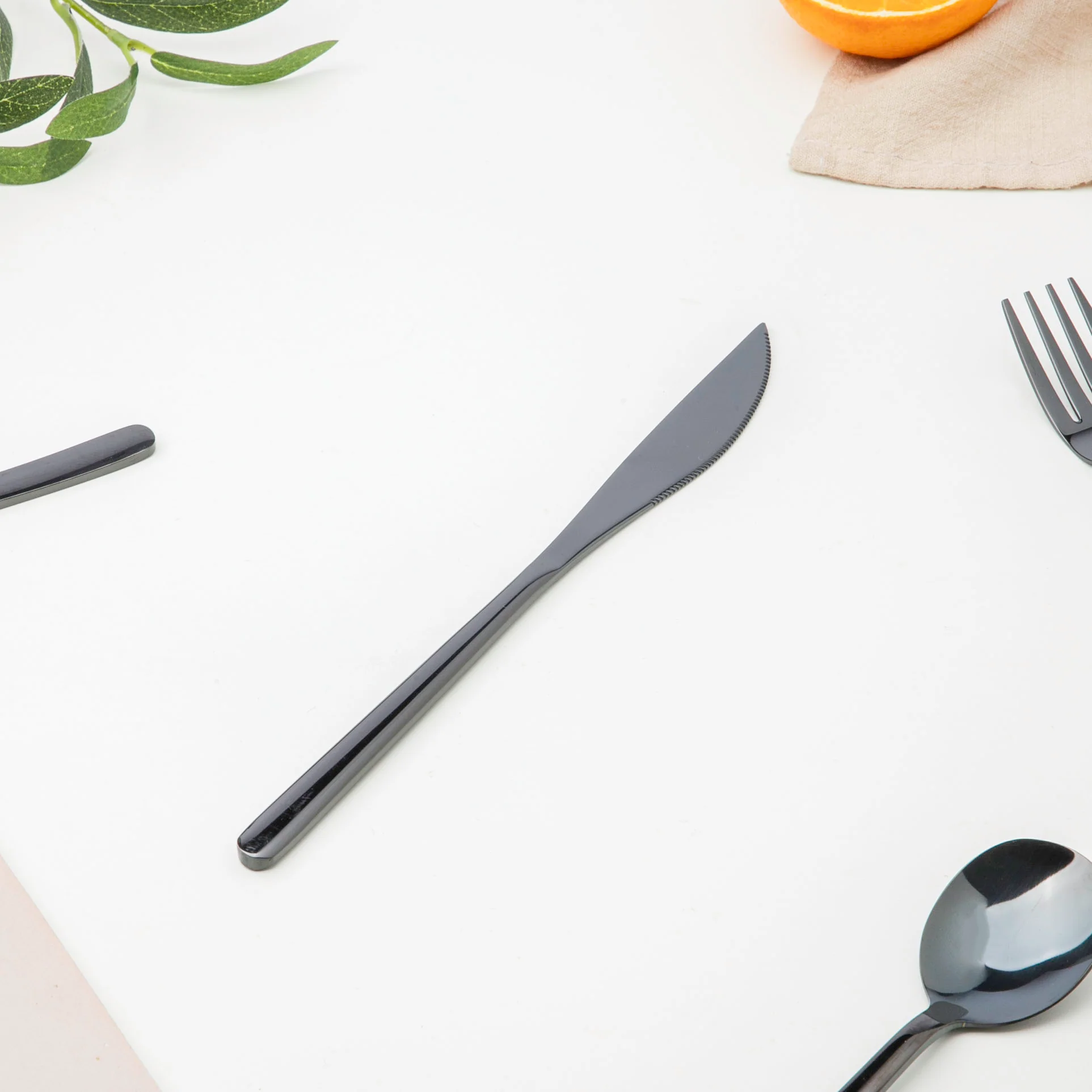 Vintage Stainless Steel Cutlery Set Of 4 Black - Image 7