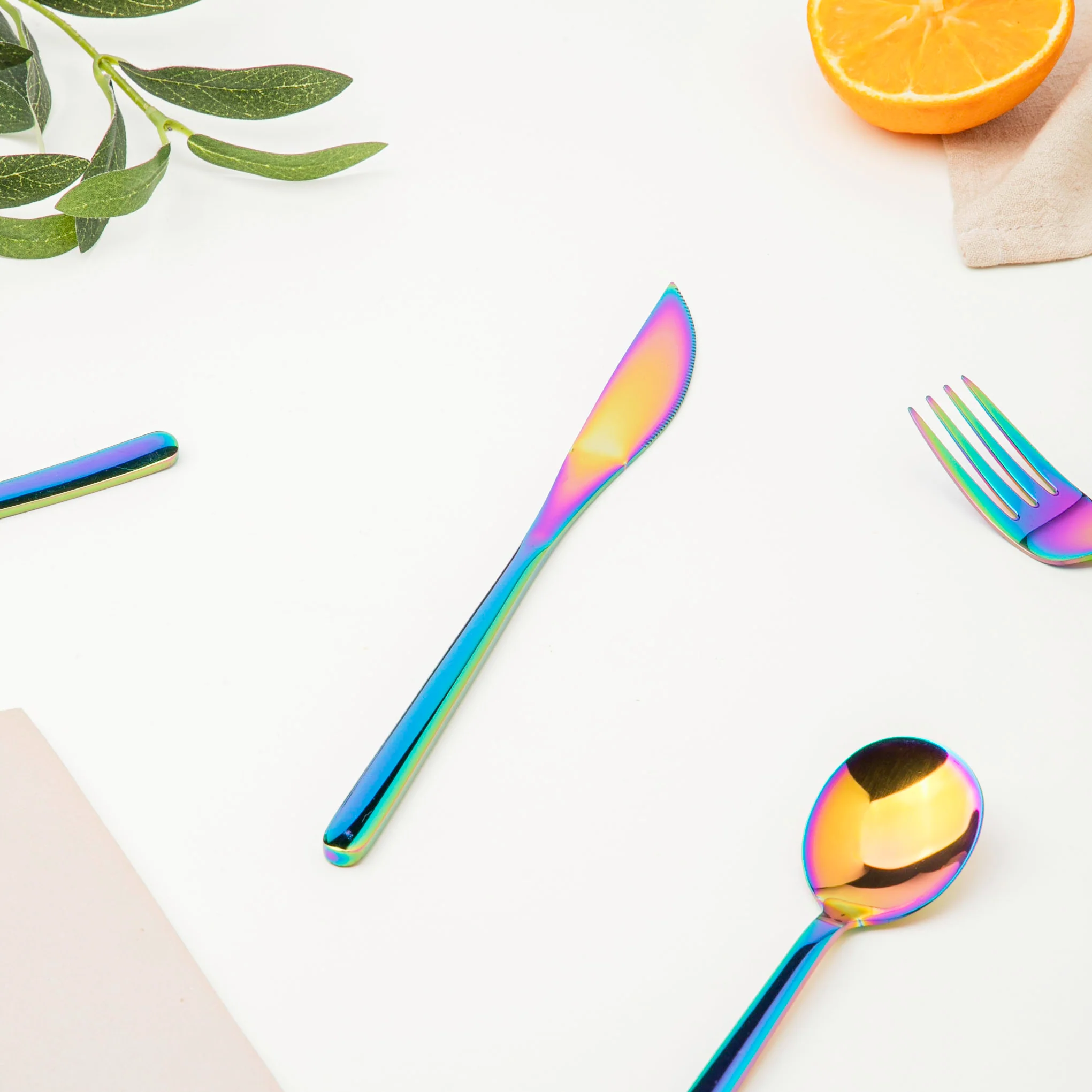 Vintage Stainless Steel Cutlery Set Of 4 Multicolour - Image 7