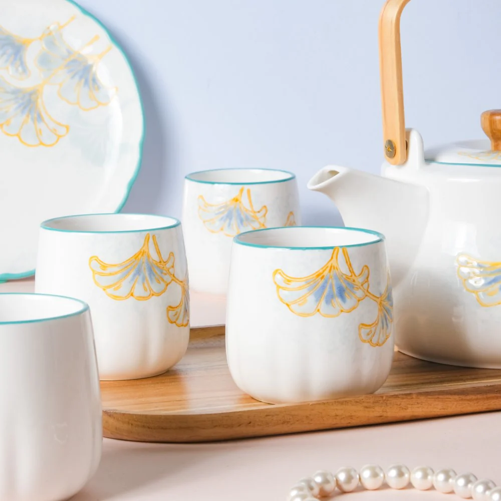 Vintage Teapot and Cup Set - Image 4