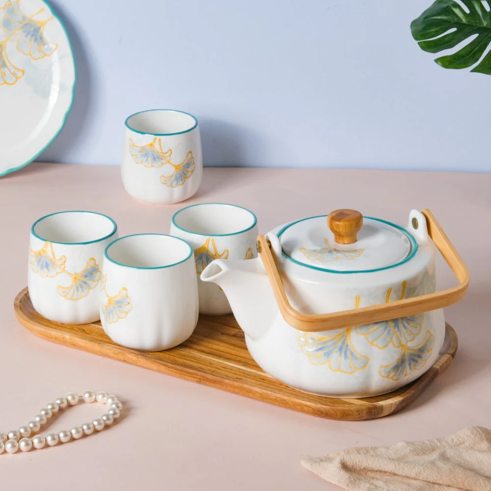 Vintage Teapot and Cup Set - Image 9
