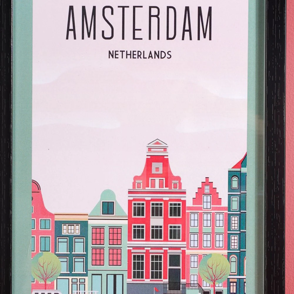 Vintage Travel Framed Poster Set Of 2 13x9 Inch - Image 6