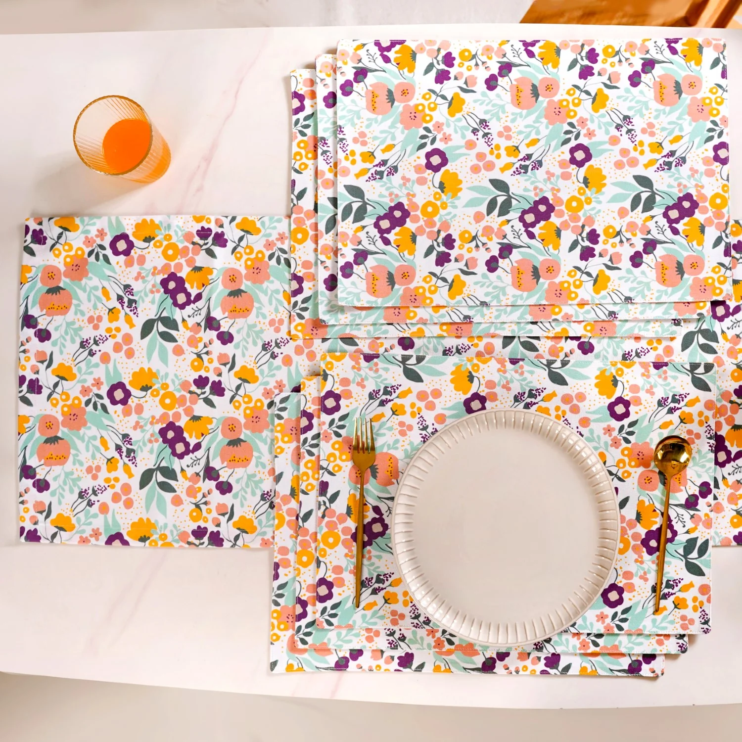Viola Table Mat And Runner Set Of 7 - Image 2