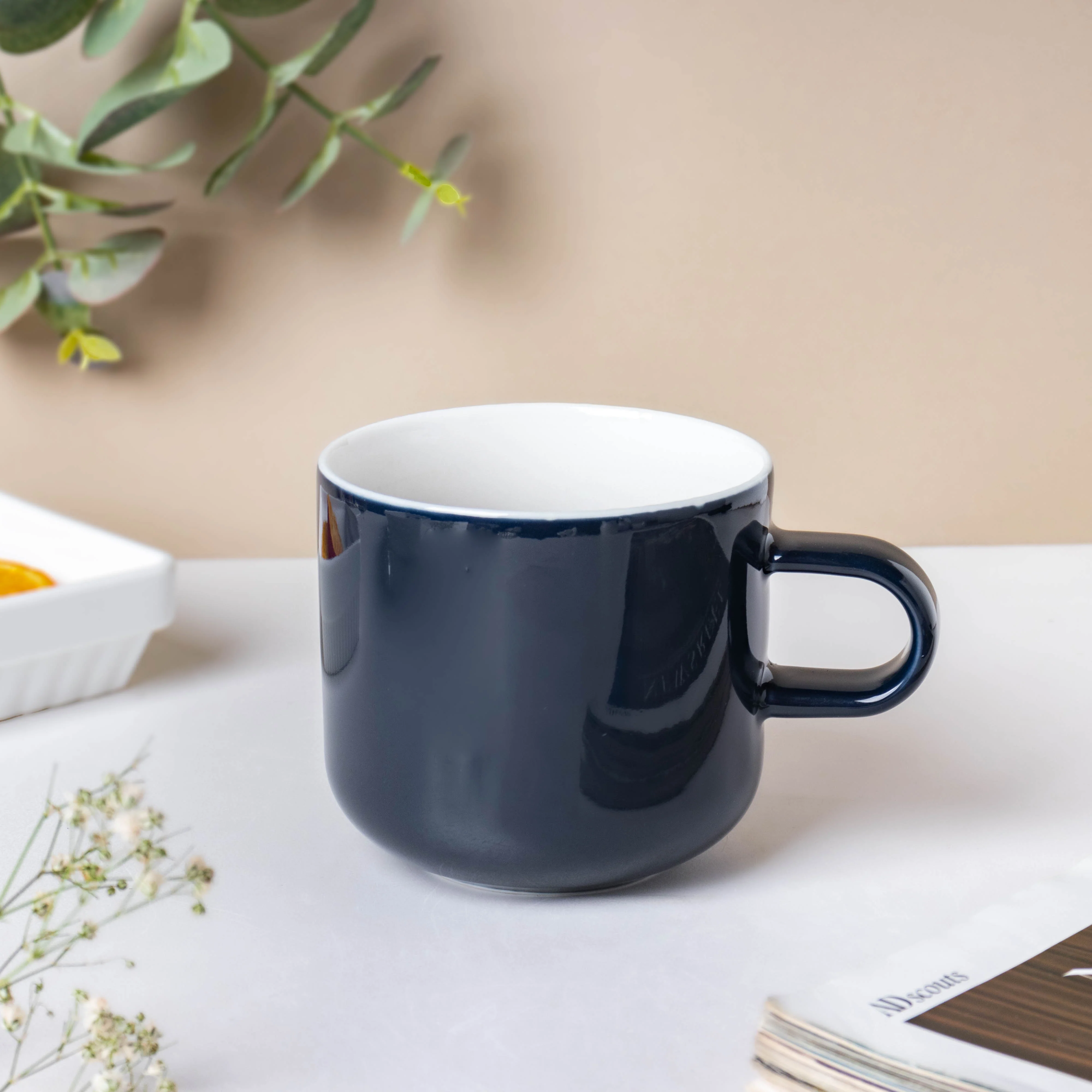 Viorel Prussian Blue Ceramic Cup 250 ml