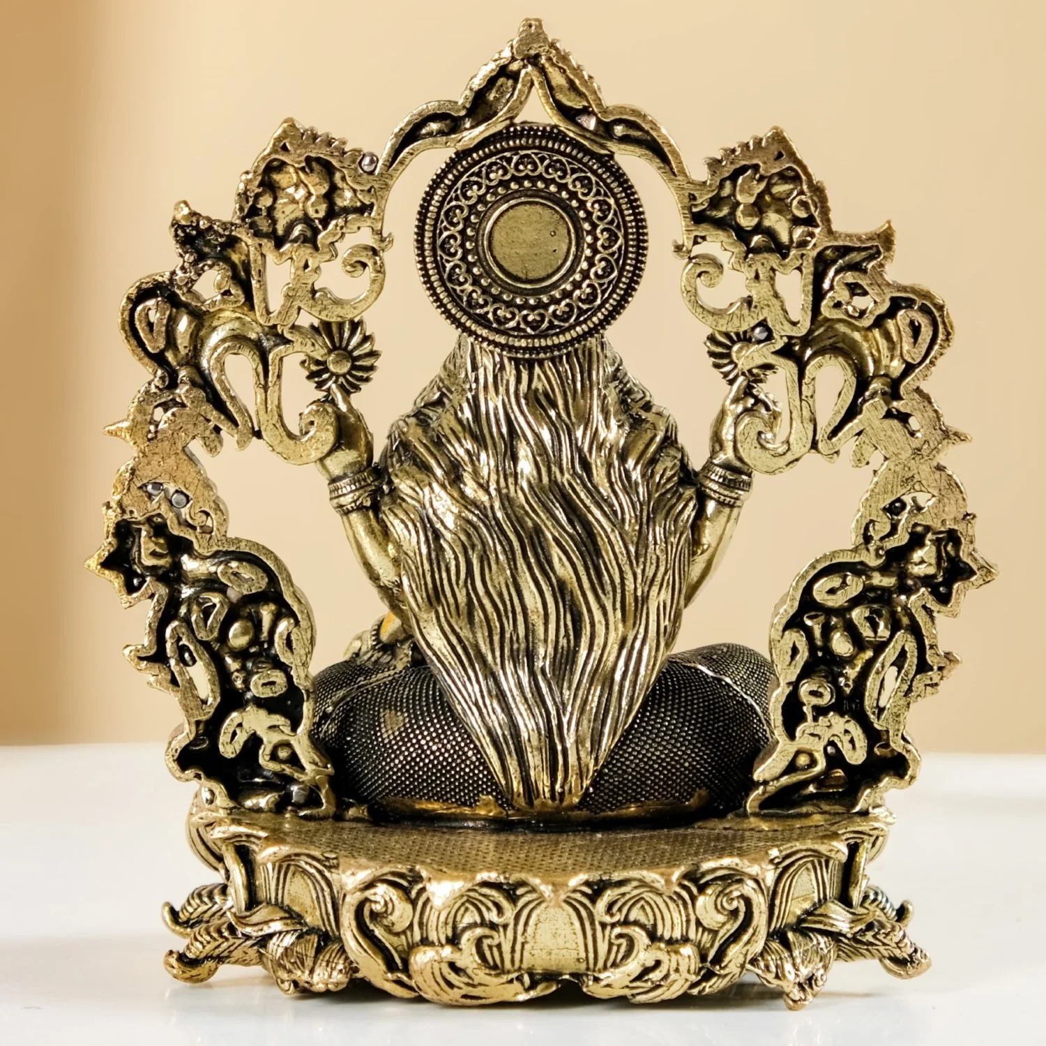Vishnupriya Maha Laxmi Pure Brass Idol With Gift Box 10cm - Image 6