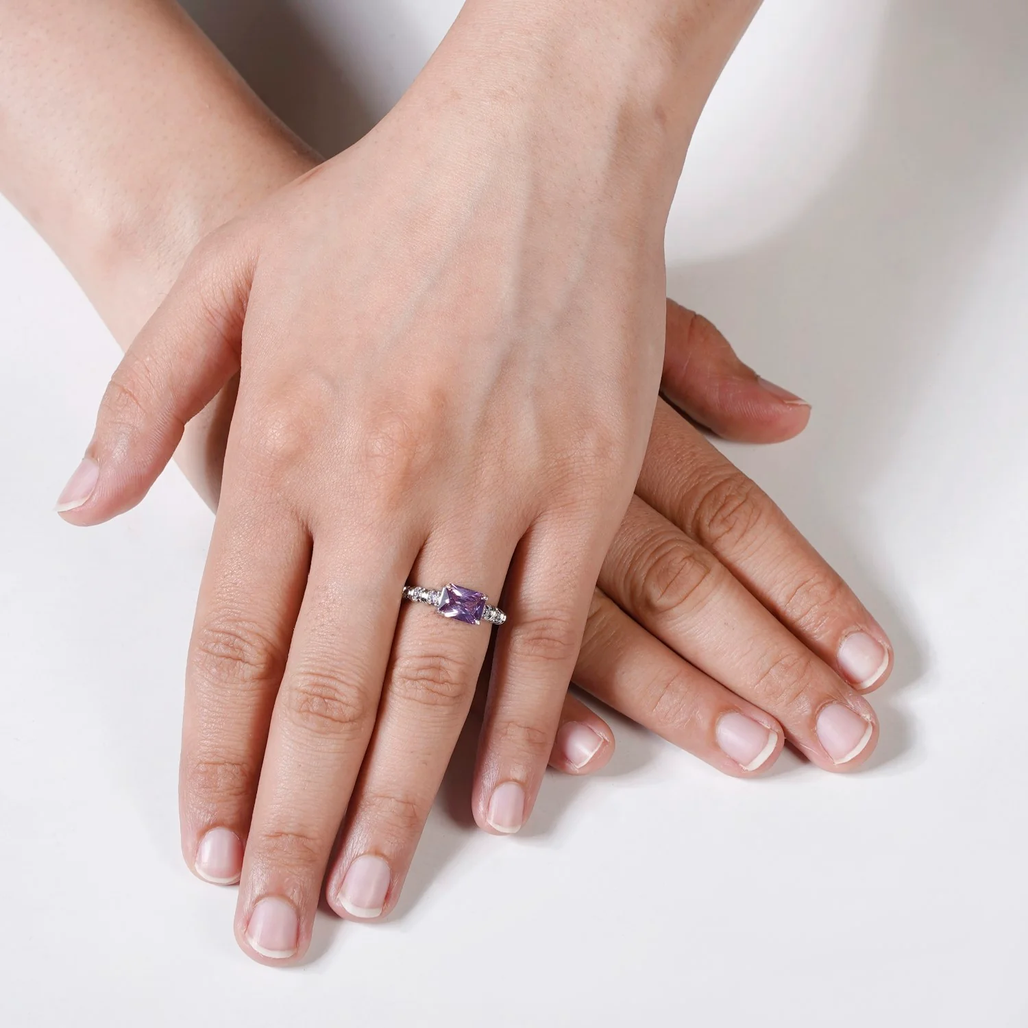 Vivacious Violet Statement Ring - Image 2