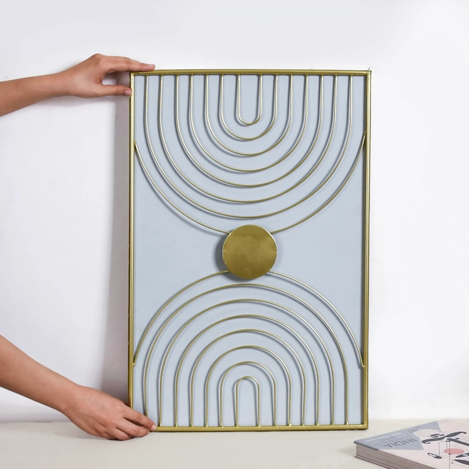Wabi Sabi Metal Artwork Set Of 2 23x15 Inch - Image 4