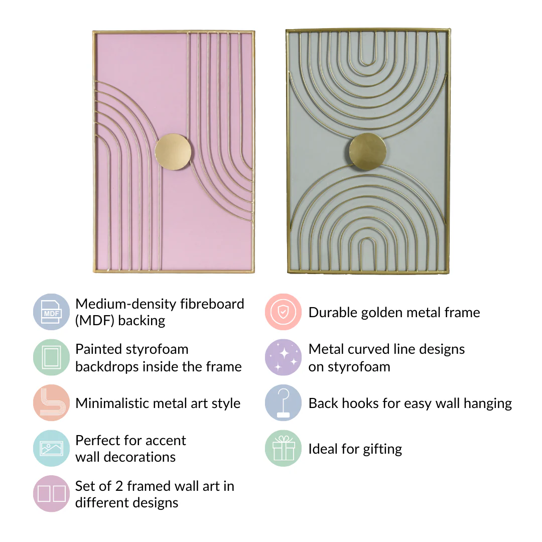 Wabi Sabi Metal Artwork Set Of 2 23x15 Inch - Image 5