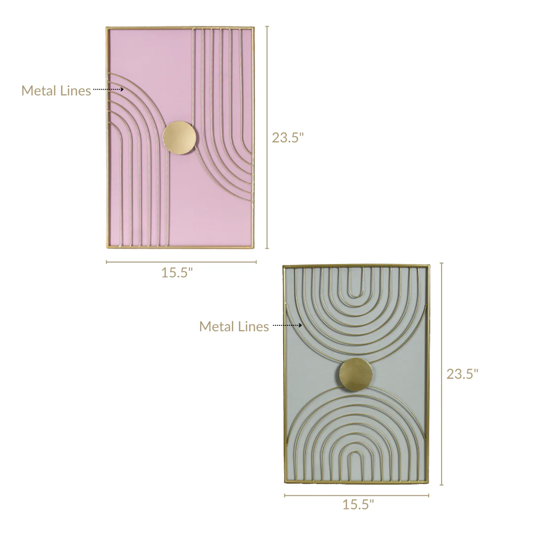Wabi Sabi Metal Artwork Set Of 2 23x15 Inch - Image 6