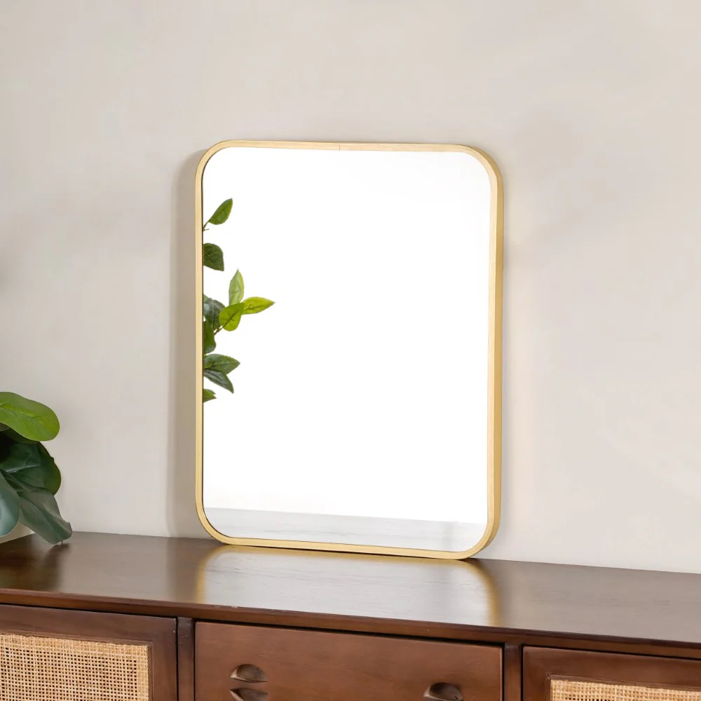 Wall Decor Mirror Gold 20 x 16 Inches - Image 7