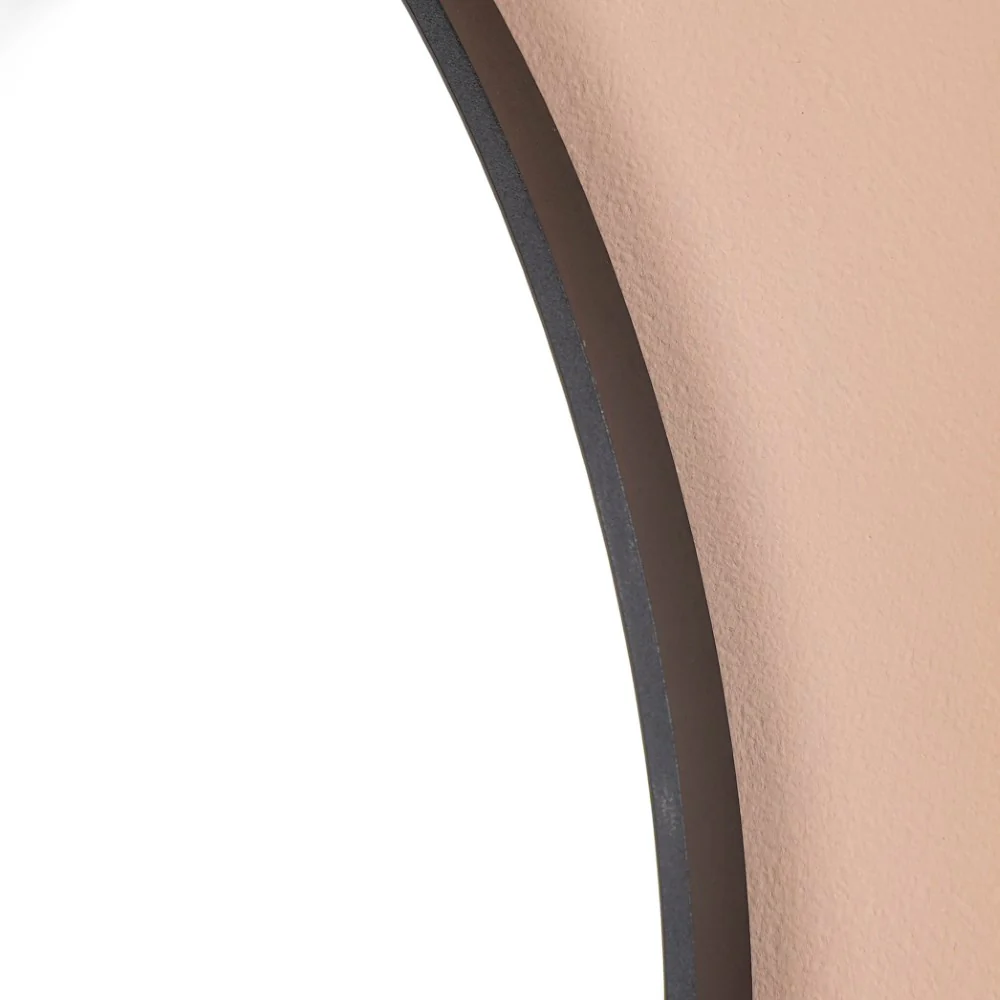 Wall Hanging Oval Mirror Black Large - Image 3