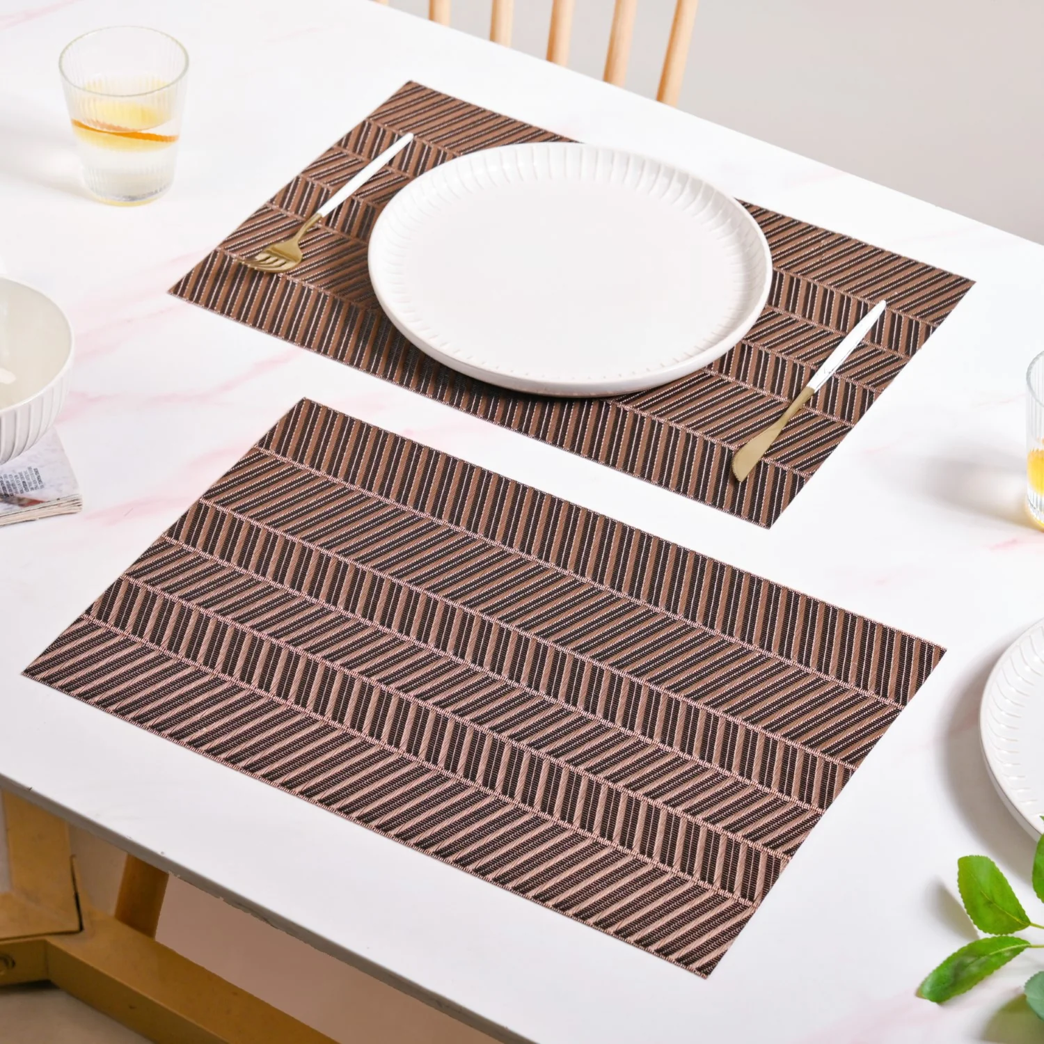 Walnut Weave Placemat Set Of 6 - Image 8