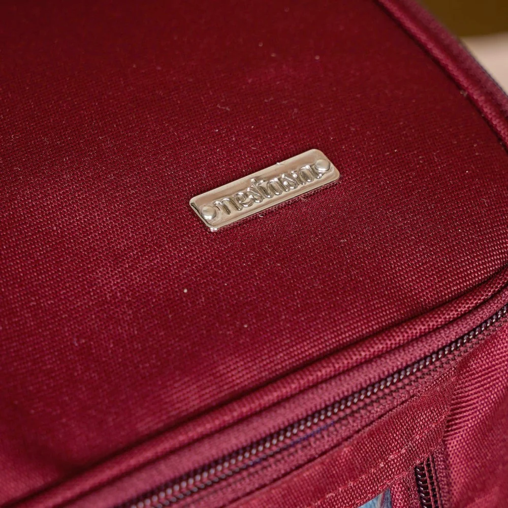 Clothes Storage Organiser Bag Set Of 2 Red - Image 10